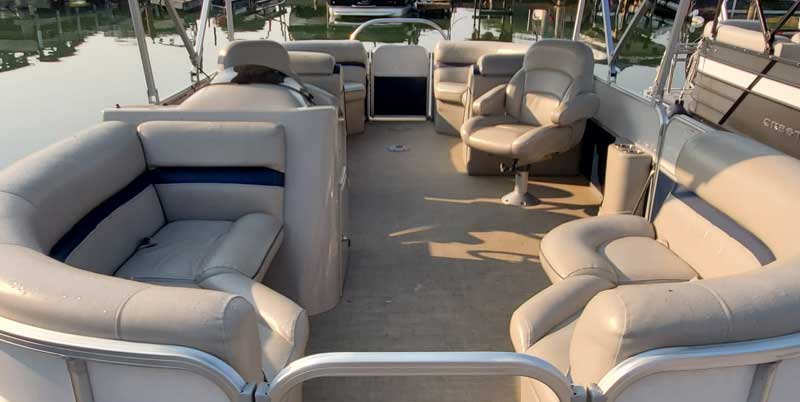 South Bay Pontoon Boat Rental Seating