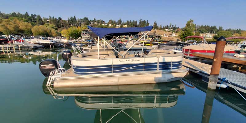 South Bay Pontoon Boat Rental Side